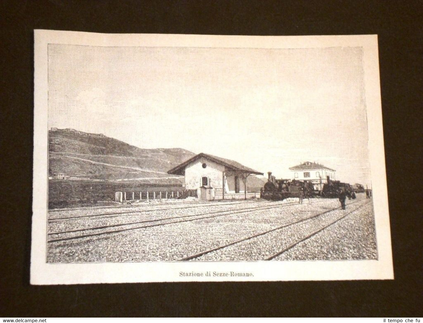 Treni e ferrovie nel 1893 Stazione del treno di Sezze …