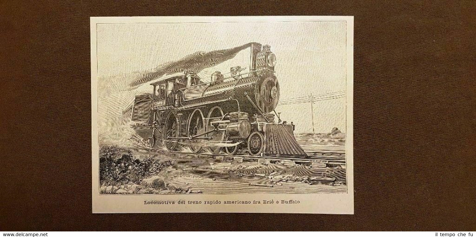 Treni e ferrovie nel 1895 Locomotiva del treno rapido tra …