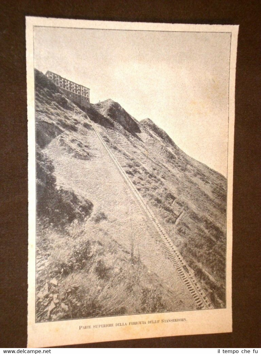 Treni e ferrovie nel 1915 La ferrovia dello Stanserhorn