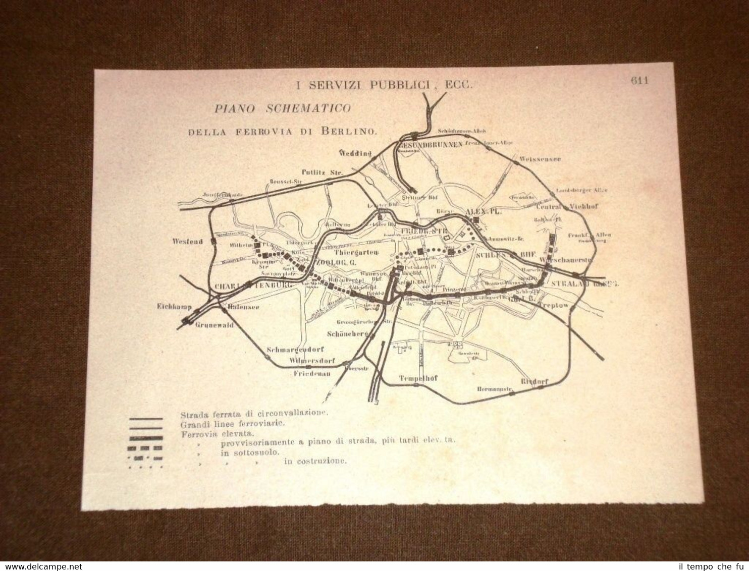 Treni e ferrovie nel 1915 La ferrovia di Berlino Germania