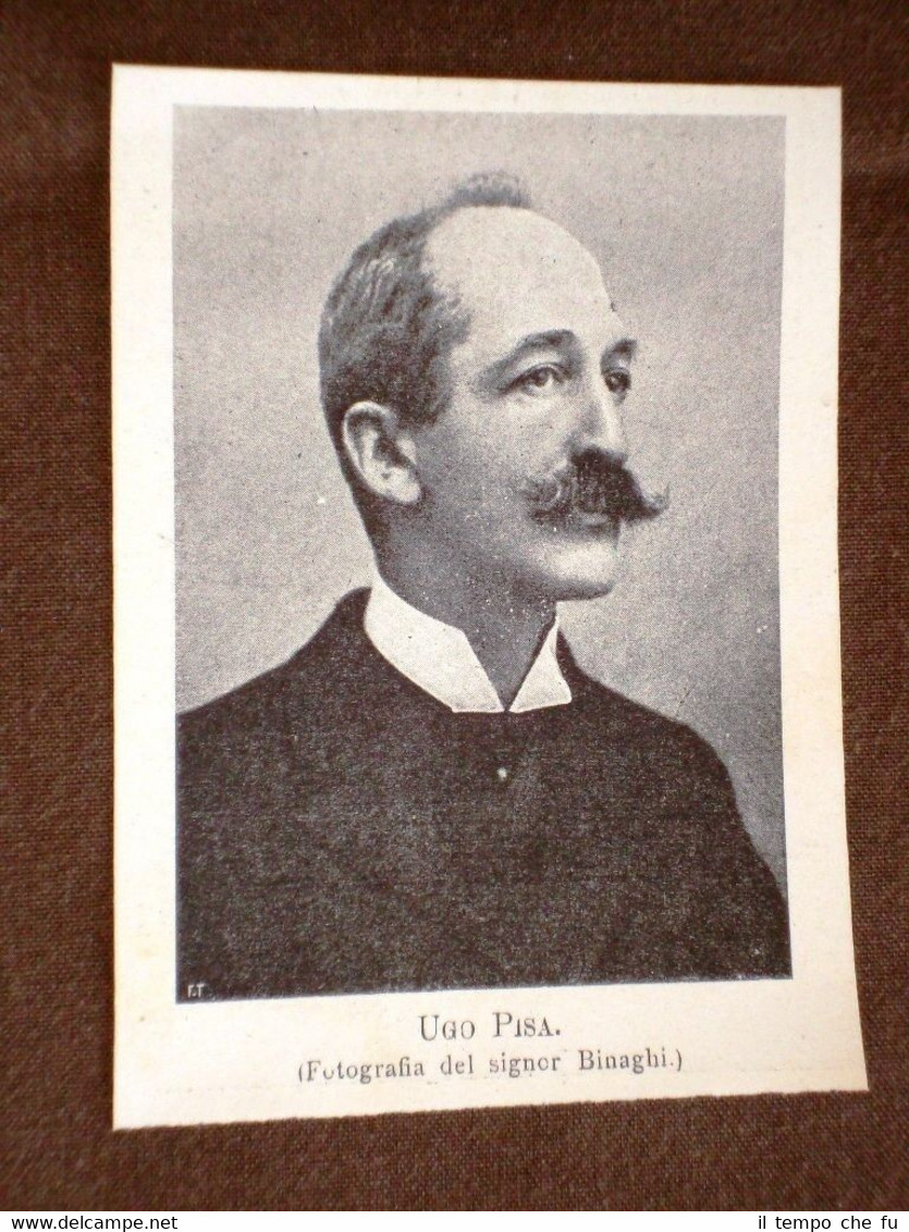 Ugo Pisa Senatore in Italia nel 1898