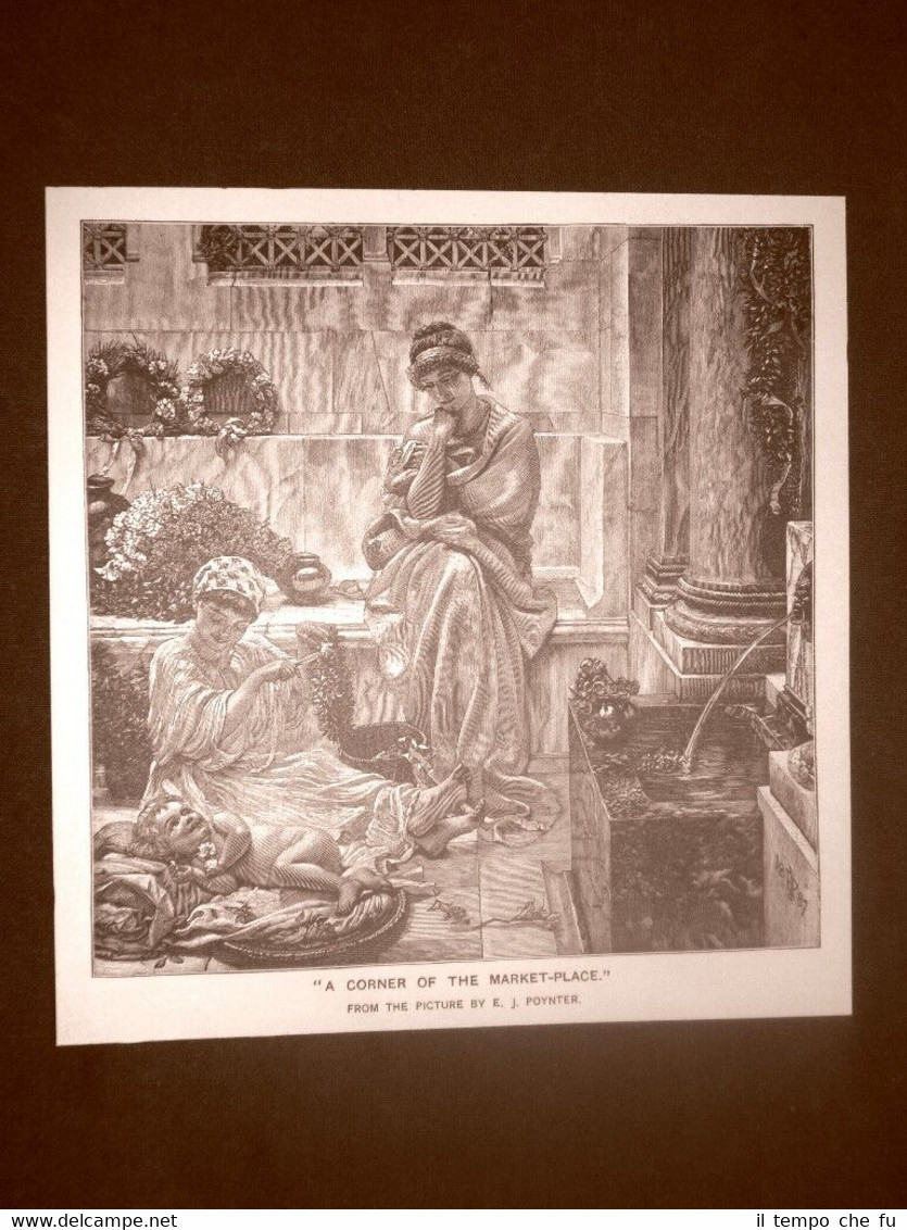 Un angolo del mercato Quadro di J. Poynter Stampa del …