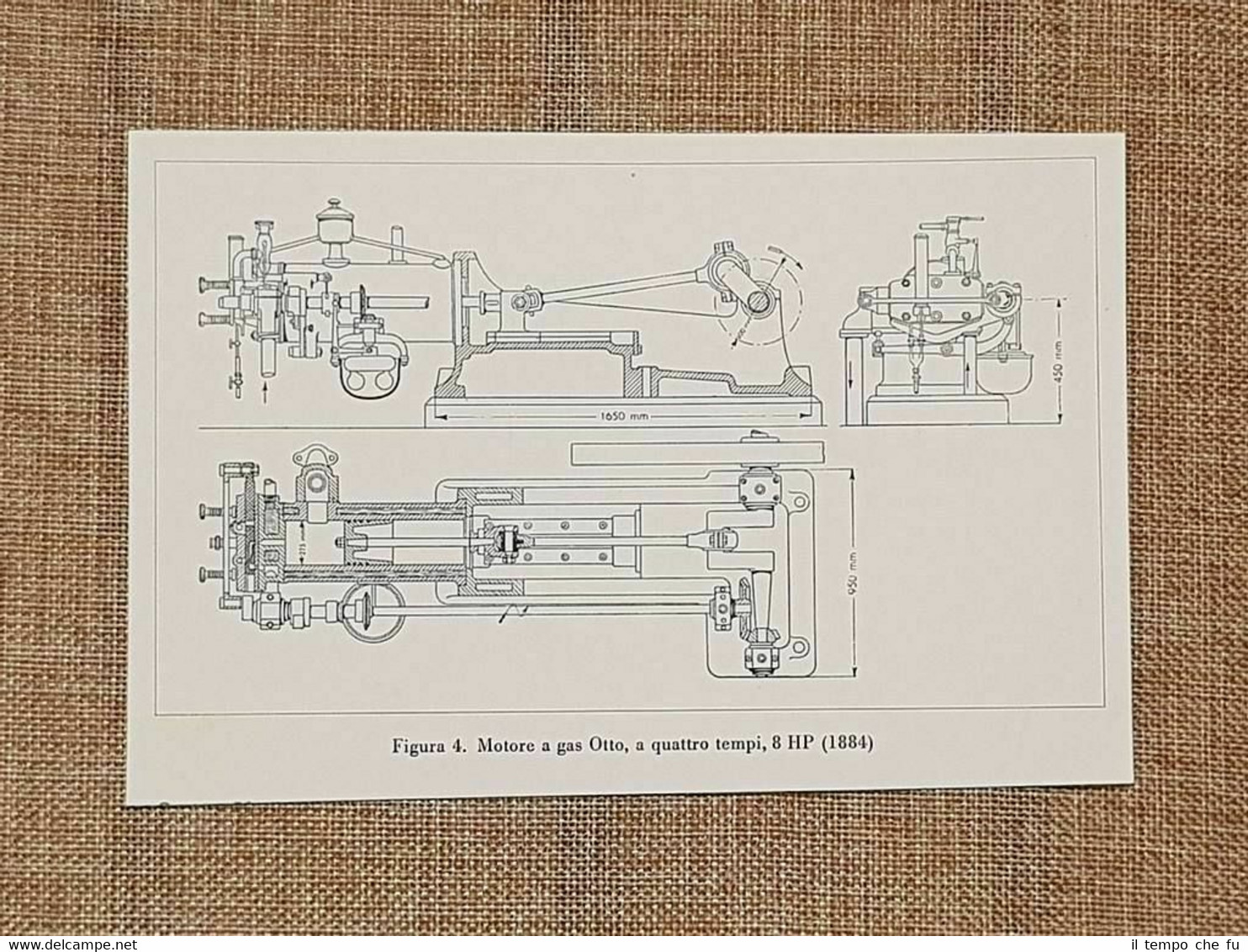 Un motore a gas Otto a 4 tempi e 8 …