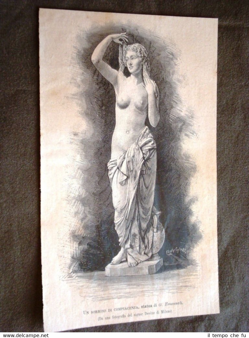 Un sorriso di compiacenza Statua di G.Emanueli del 1880