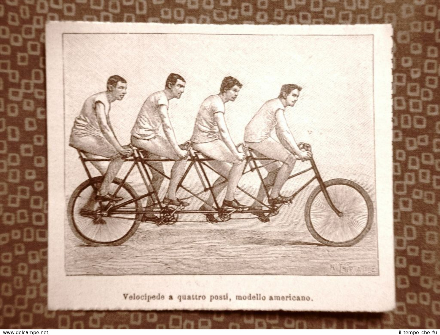Un velocipede a 4 posti nel 1894 Storia della bicicletta …