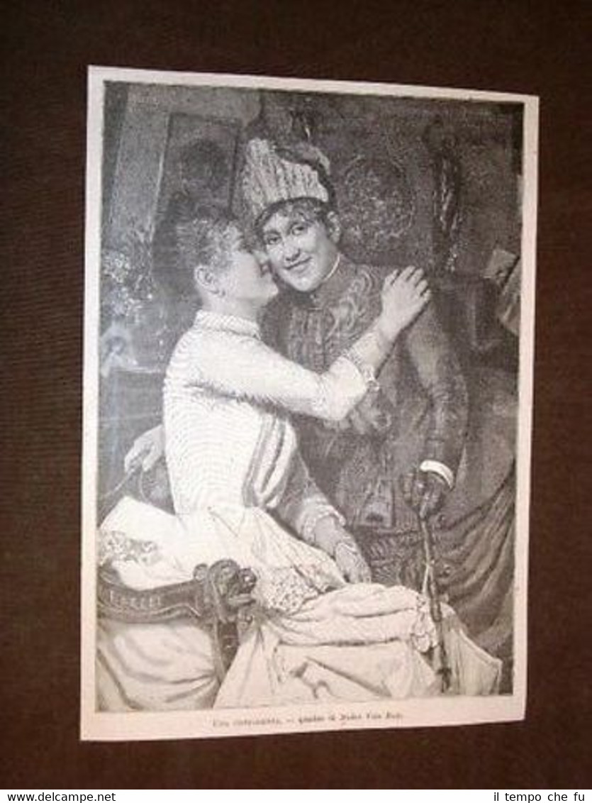 Una confidenza Quadro di Nunes Vais Italo