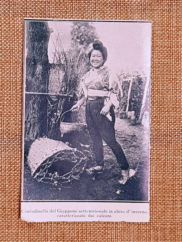 Una contadina giapponese in abito d'inverno Giappone Stampa del 1931 …