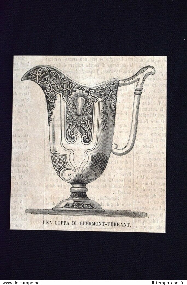 Una coppa di Clermont-Ferrant Incisione del 1869