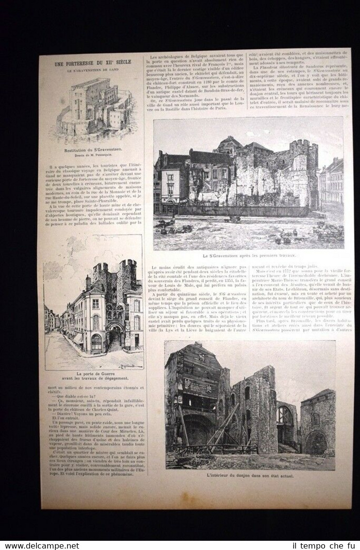 Una fortezza del XII secolo - Gravensteen di Gand, in …