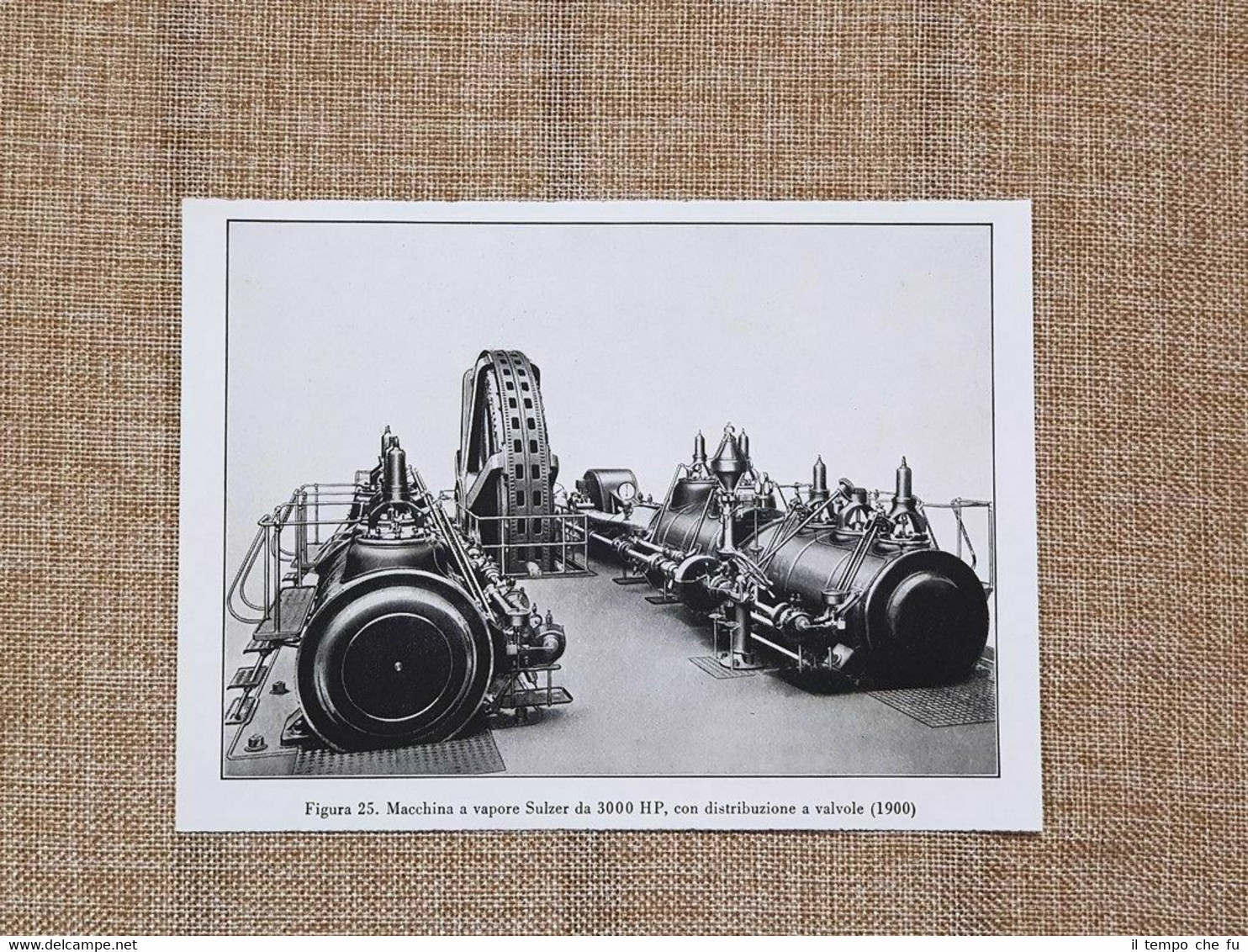 Una machina a vapore Sulzer da 3.000 HP con distribuzione …