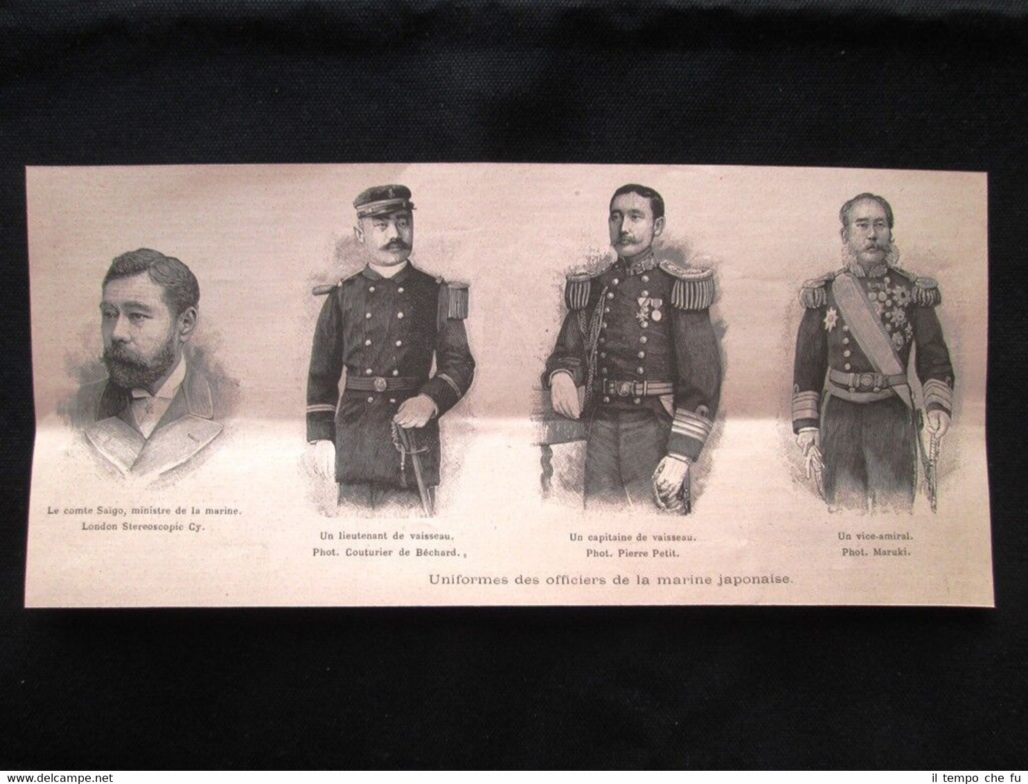 Uniformi ufficiali della marina giapponese: Il conte Saigo Incisione del …