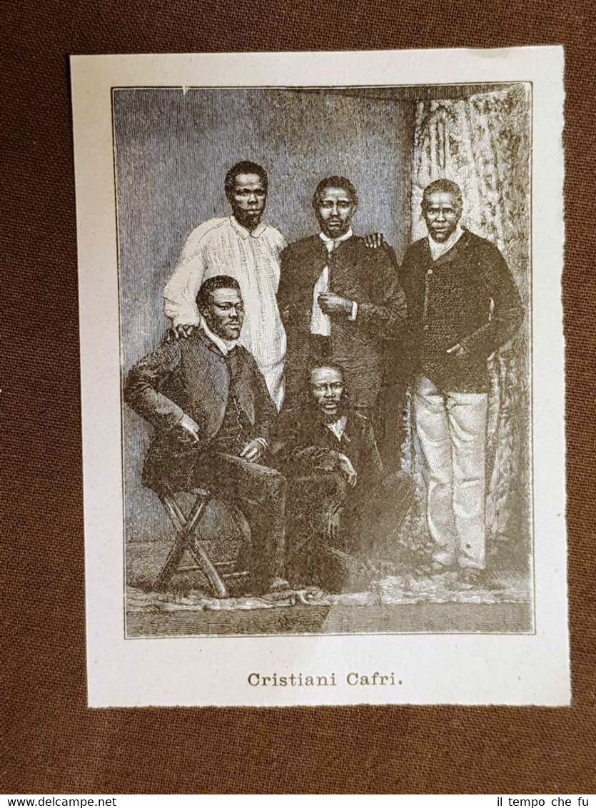 Uomini cristiani Afri nel 1896 Africa Sud-orientale Moda e costume