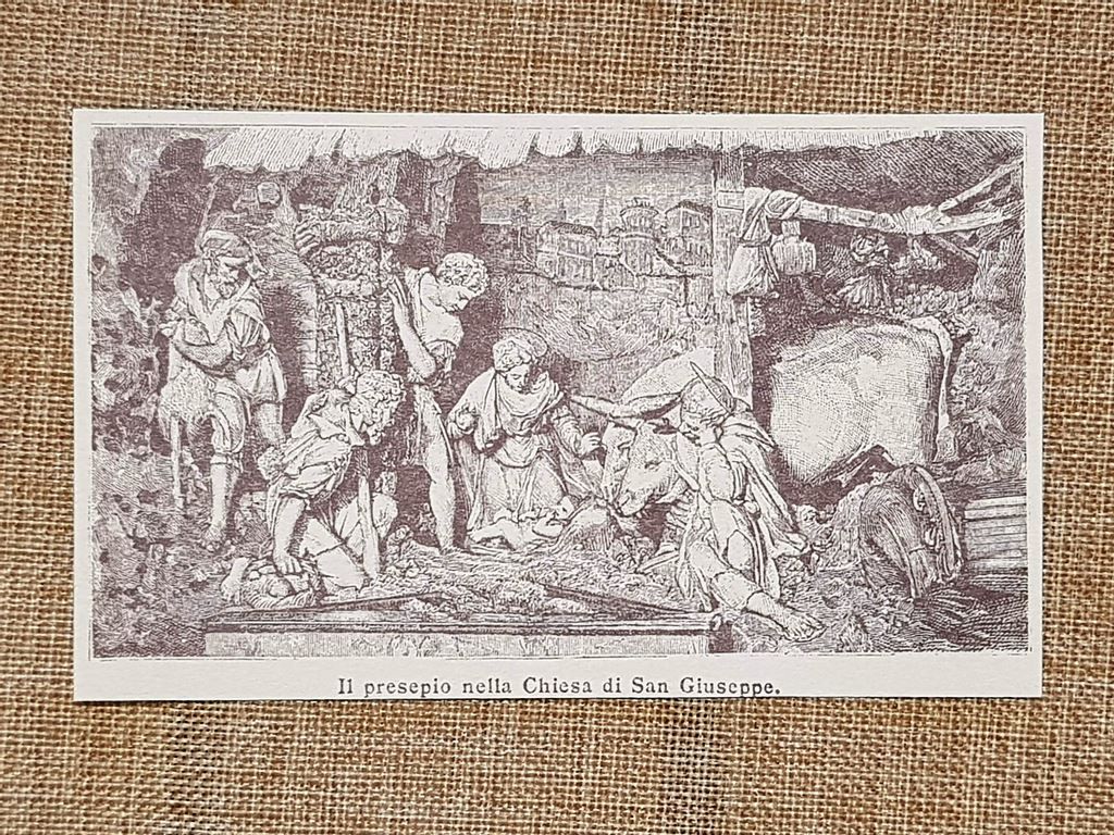 Urbino nell'800 Il presepio nella Chiesa di San Giuseppe Marche