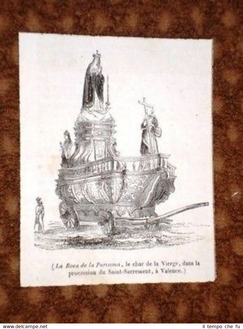 Valencia Carro Vergine Processione Santo Sacramento