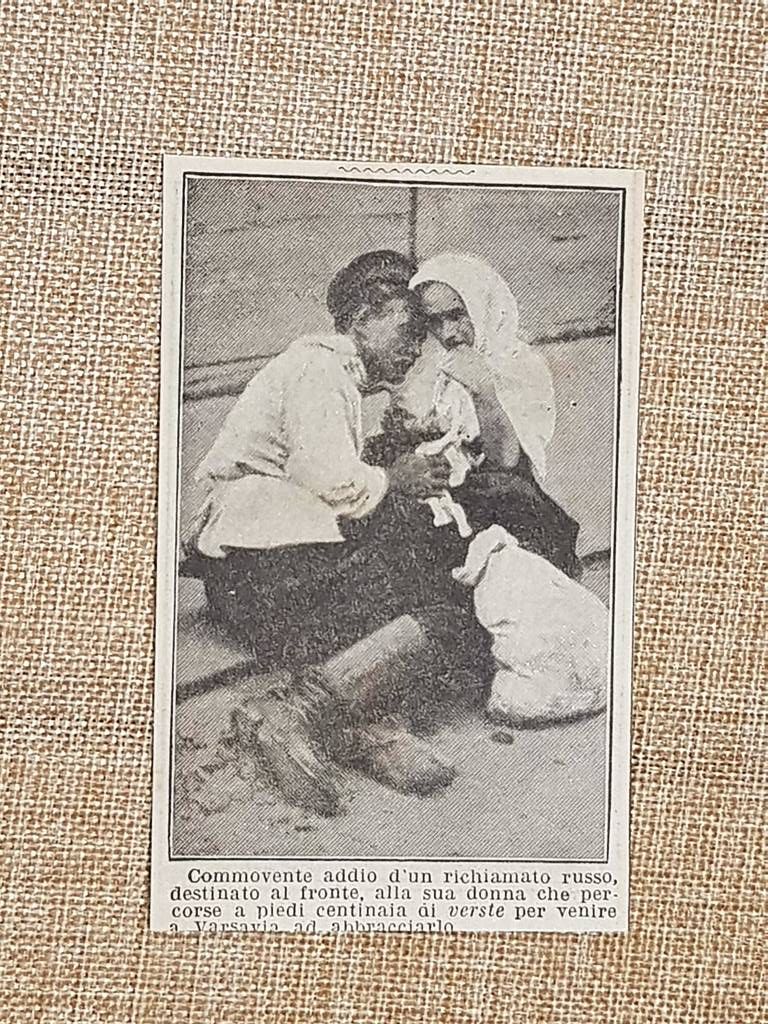 Varsavia nel 1914 Il saluto di un richiamato Polonia Prima …