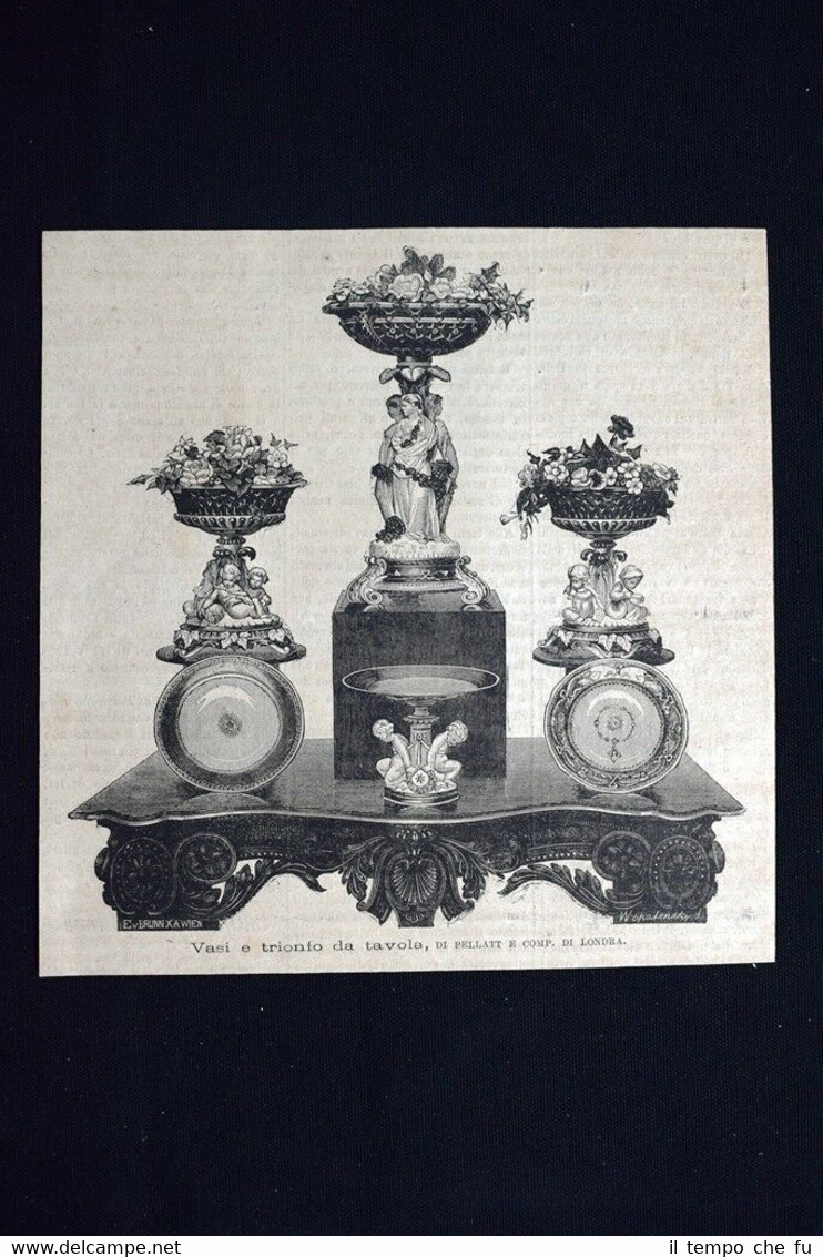 Vasi e trionfo da tavola, di Pellatt e Comp. di …