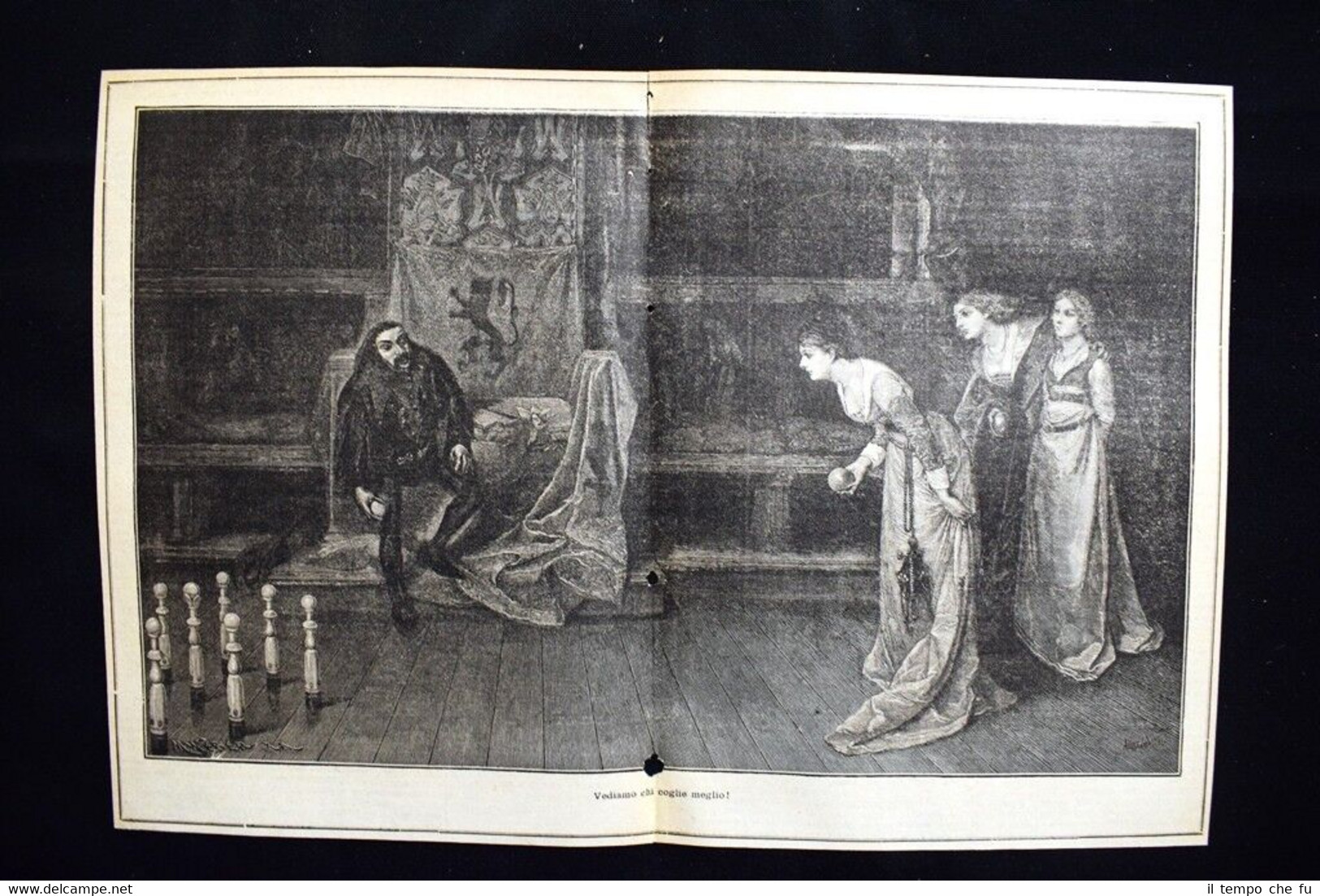 Vediamo chi coglie meglio! Incisione del 1885