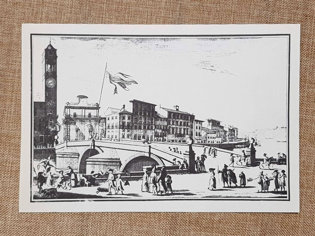 Veduta del Ponte di Mezzo a Pisa - Vener D. …