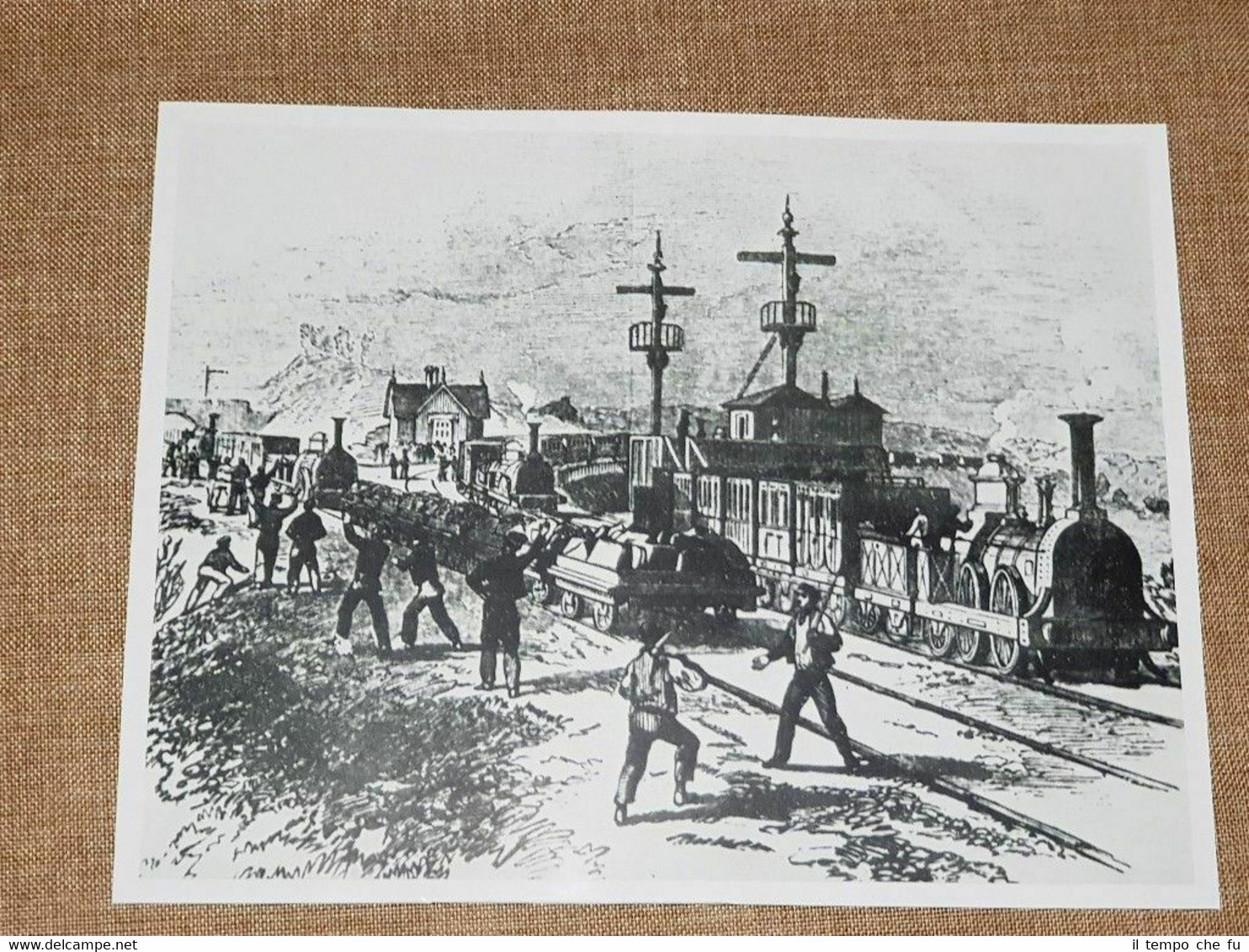 Veduta della stazione ferroviaria di Clifton nel 1849 Inghilterra Treni …