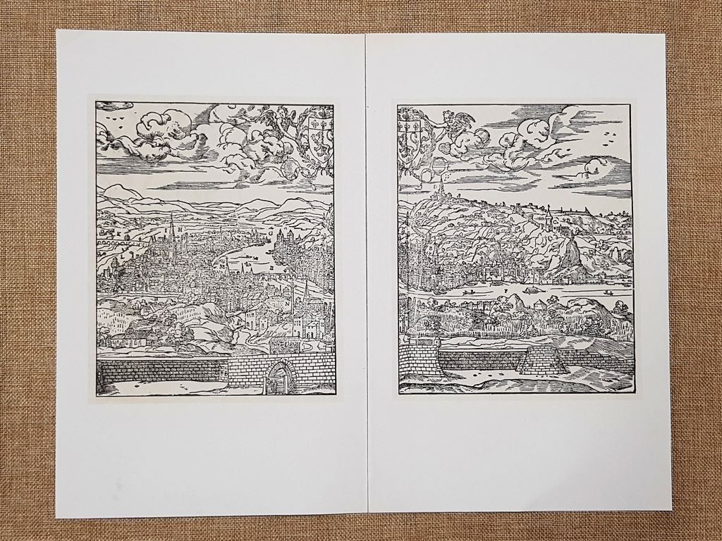 Veduta di Lyon Cosmografia universale di Sebastian Munster Anno 1572 …