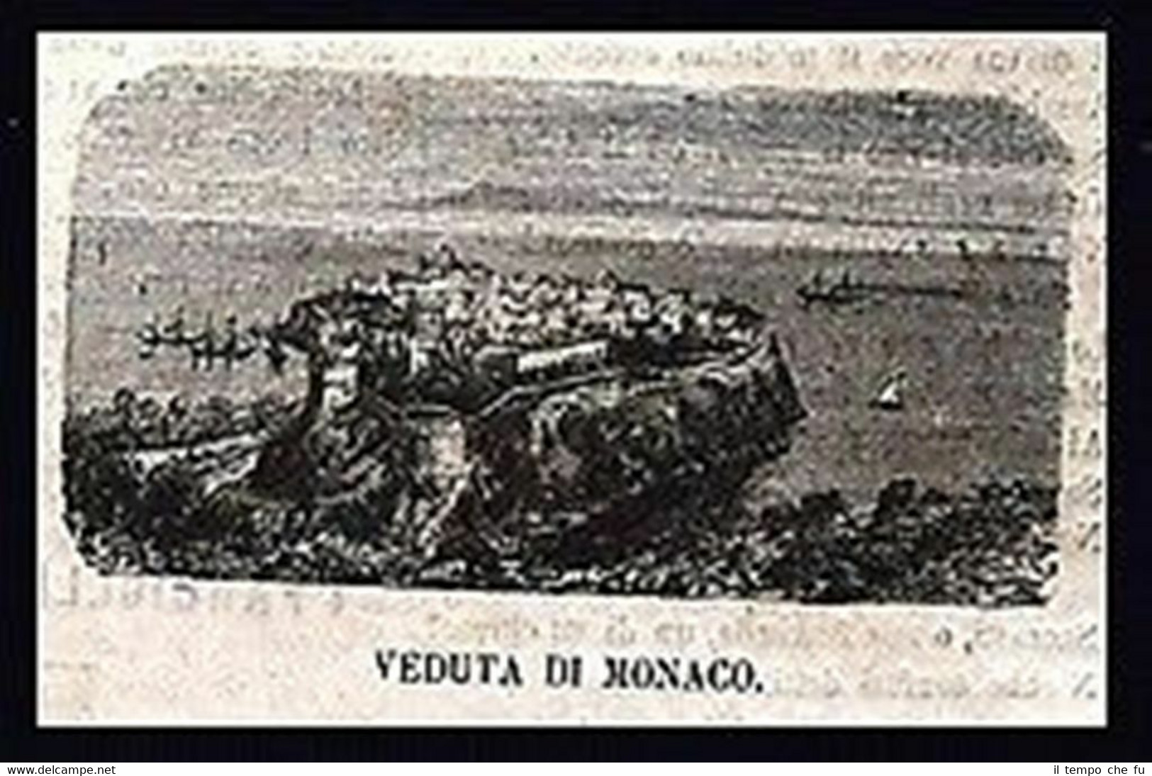 Veduta di Monaco Incisione del 1869