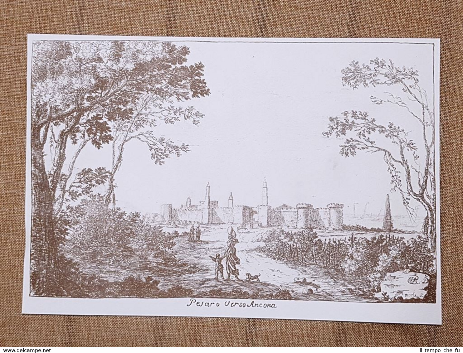 Veduta di Pesaro verso Ancona nel 1762 Marche J. Forrester …