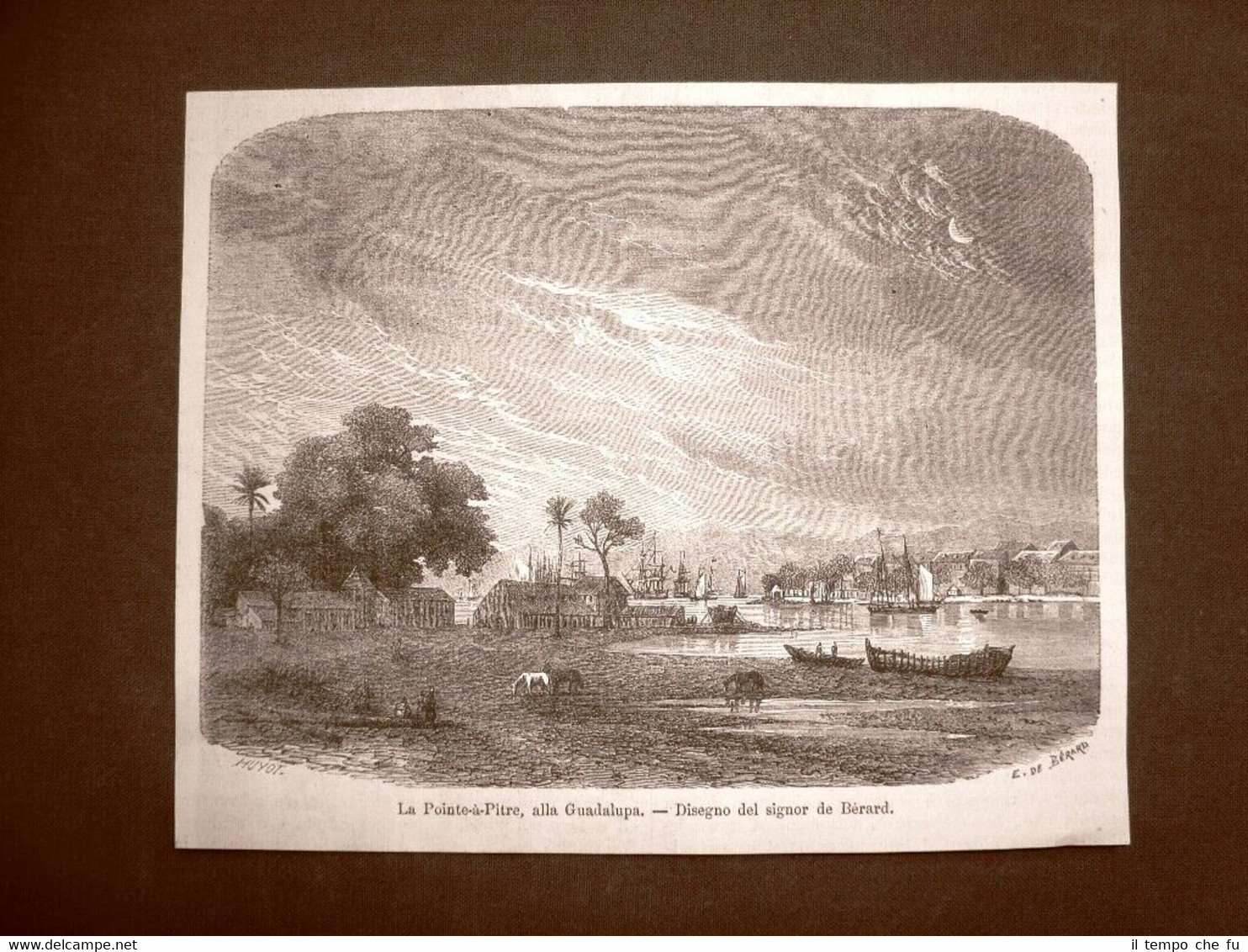 Veduta di Pointe-à-Pitre del 1863 Guadalupa