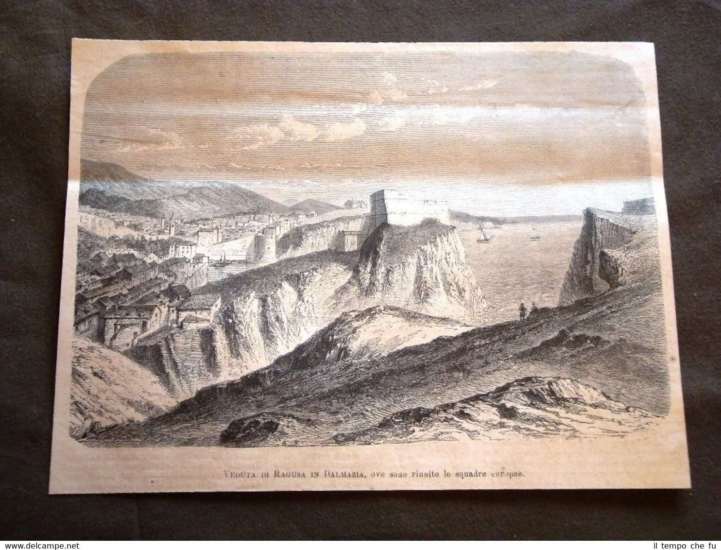 Veduta di Ragusa in Dalmazia nel 1880