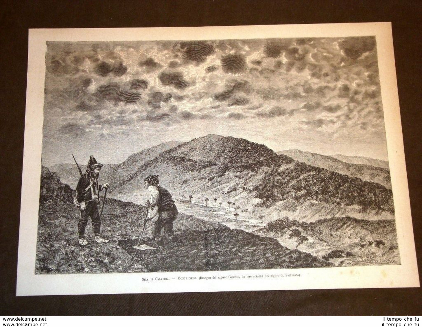 Veduta di Sila di Calabria nel 1881 Monte Nero