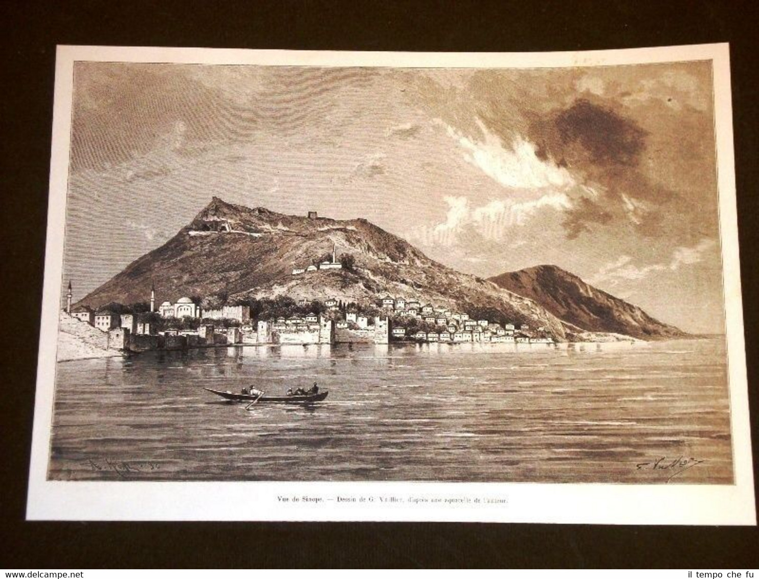 Veduta di Sinope o Sinop e delle sue fortificazioni nel …