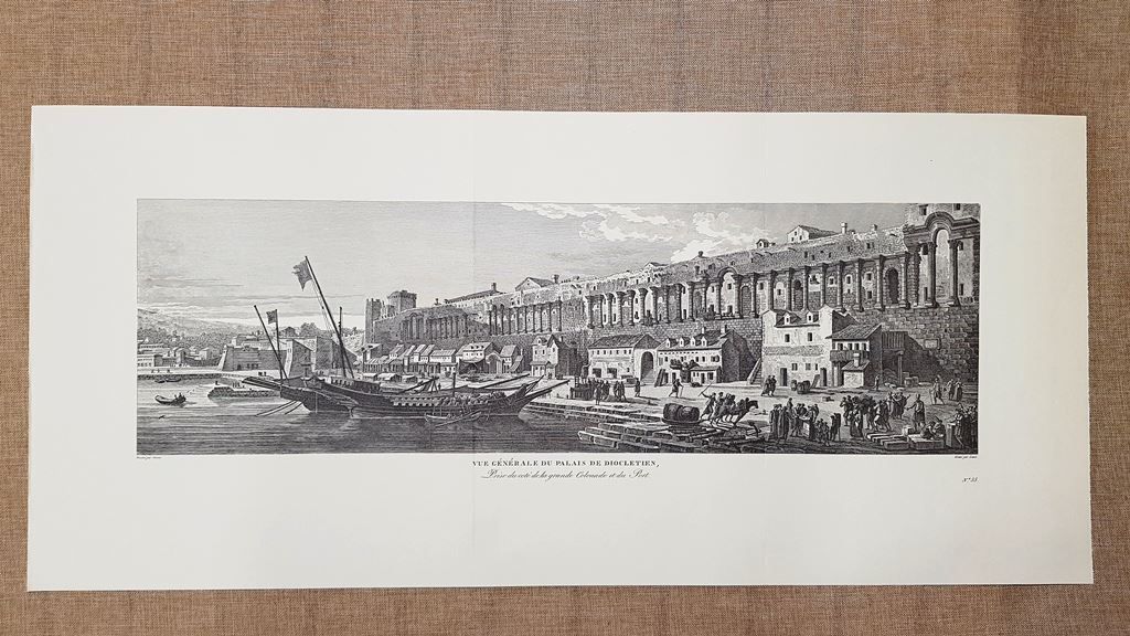 Veduta generale del Palazzo di Diocleziano Spalato Croazia Anno 1802 …