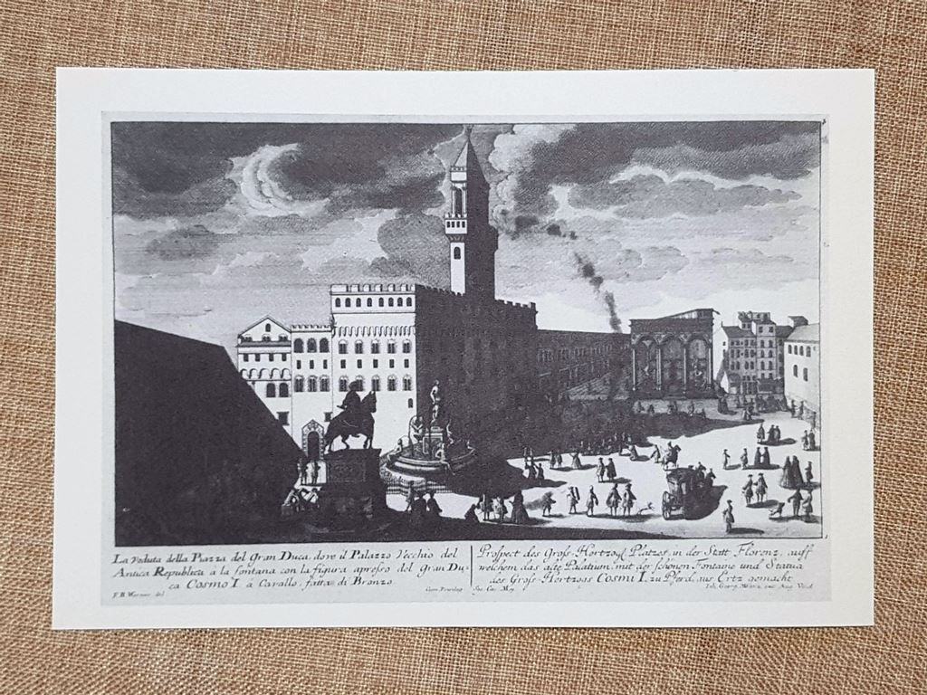 Veduta Piazza del Gran Duca e del Palazzo Vecchio e …