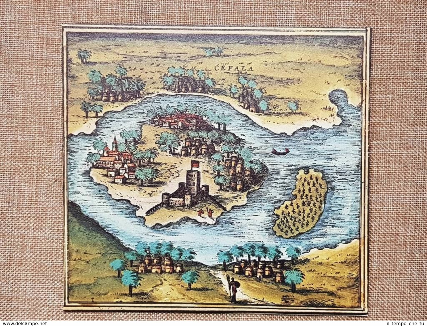 Veduta Sofala o Cefala Mozambico Anno 1572 Braun e Hogenberg …