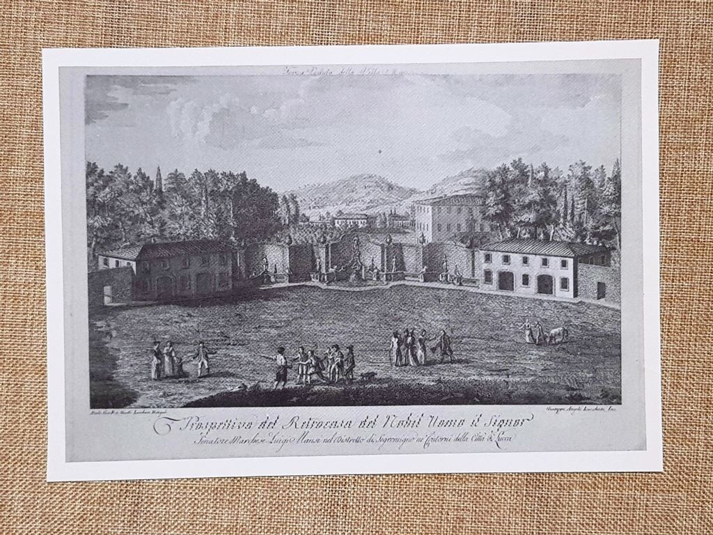 Veduta Villa Mansi Lucca Lucchese e Giardino all’italiana Angeli Giusti …