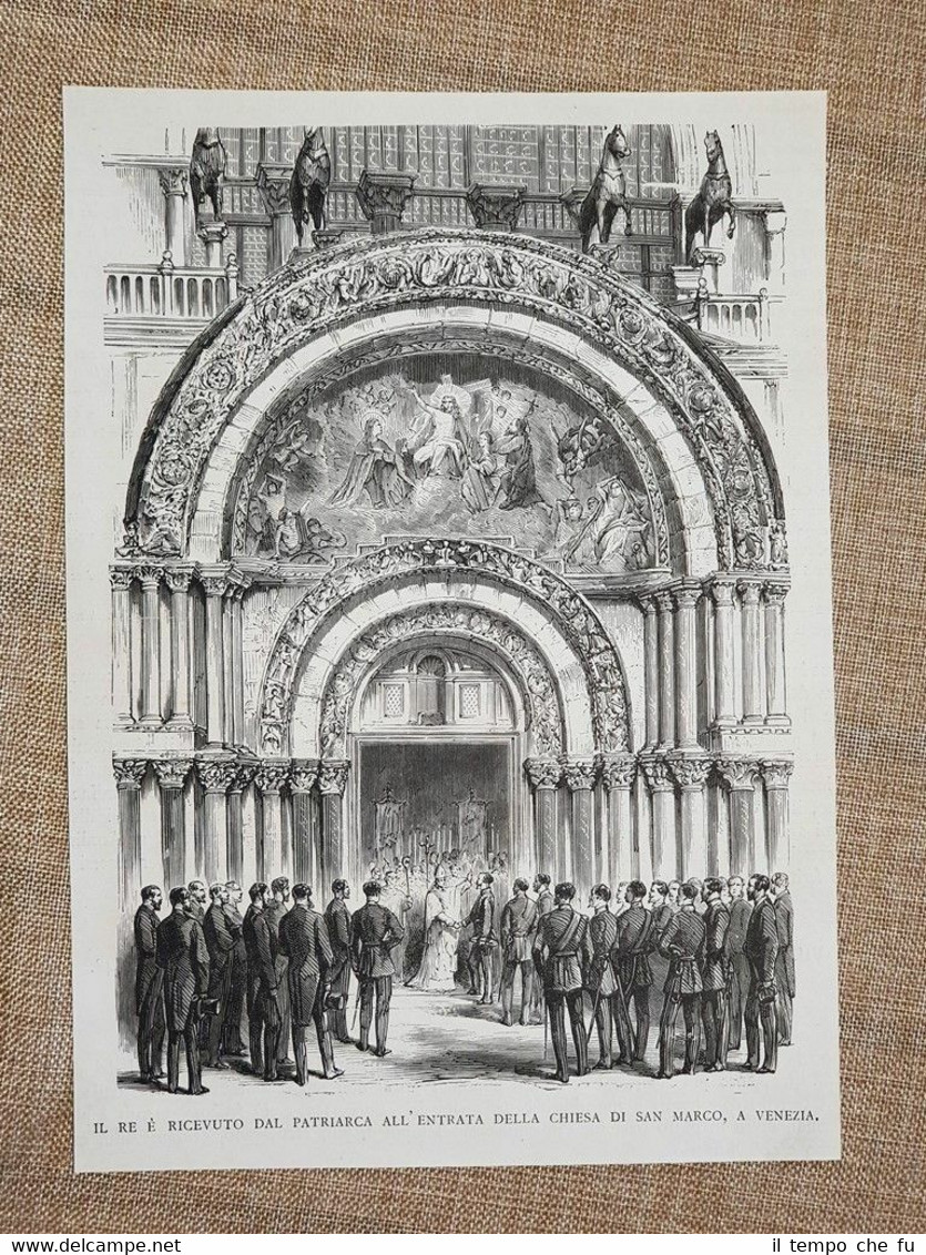 Venezia 1866 Re Vittorio Emanuele II di Savoia ricevuto dal …