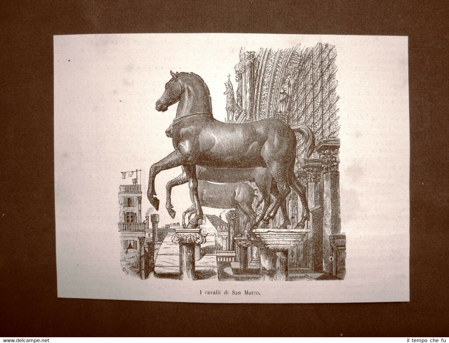Venezia nel 1863 I cavalli di San Marco Veneto