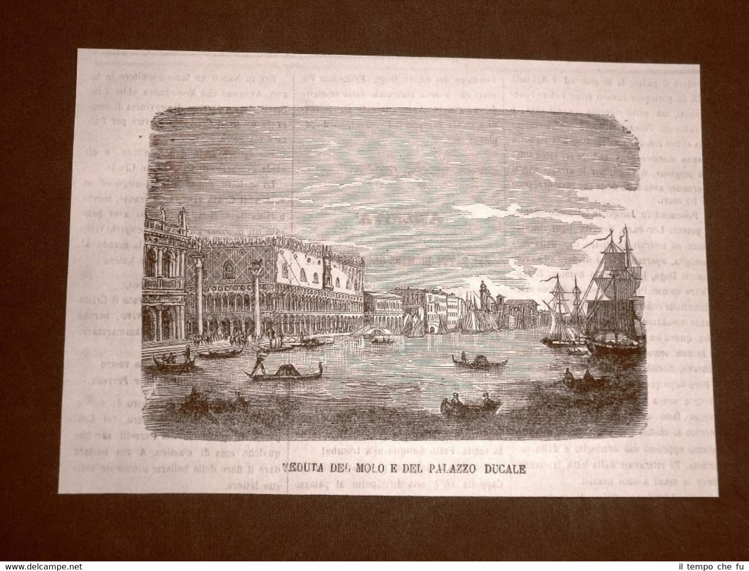 Venezia nel 1865 Veduta del Molo e del Palazzo Ducale …