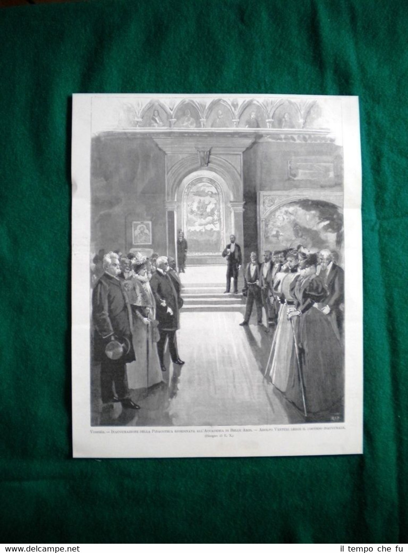 Venezia nel 1895 - Inaugurazione della Pinacoteca, A Venturi legge …