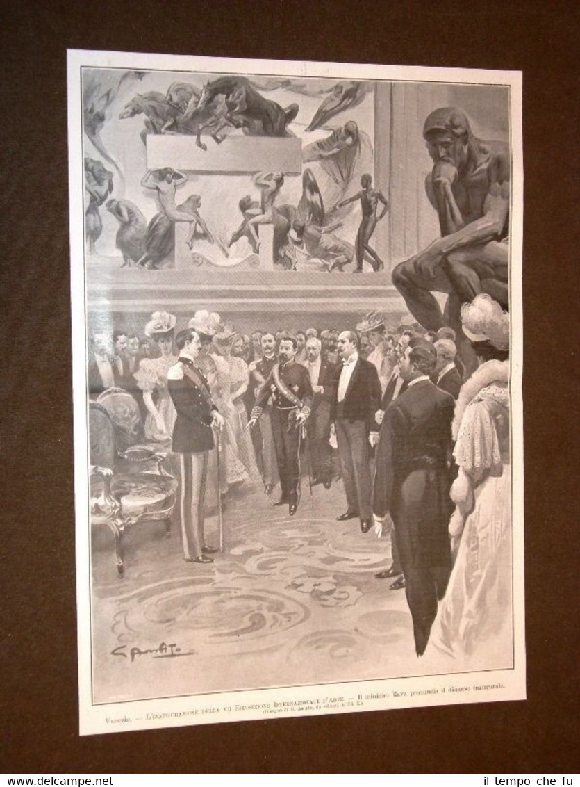 Venezia nel 1907 VII Esposizione internazionale d'Arte Discorso Ministro Rava