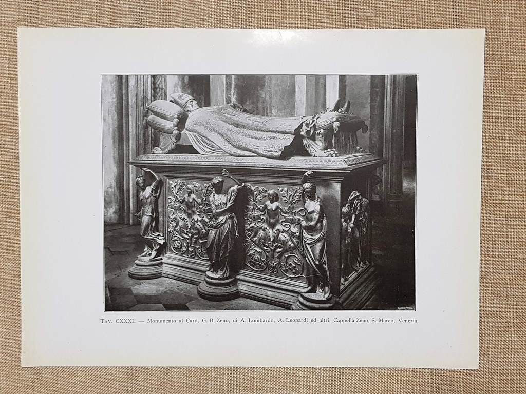 Venezia nel 1917 Monumento al Cardinale Zeno di Lombardo Leopardi …