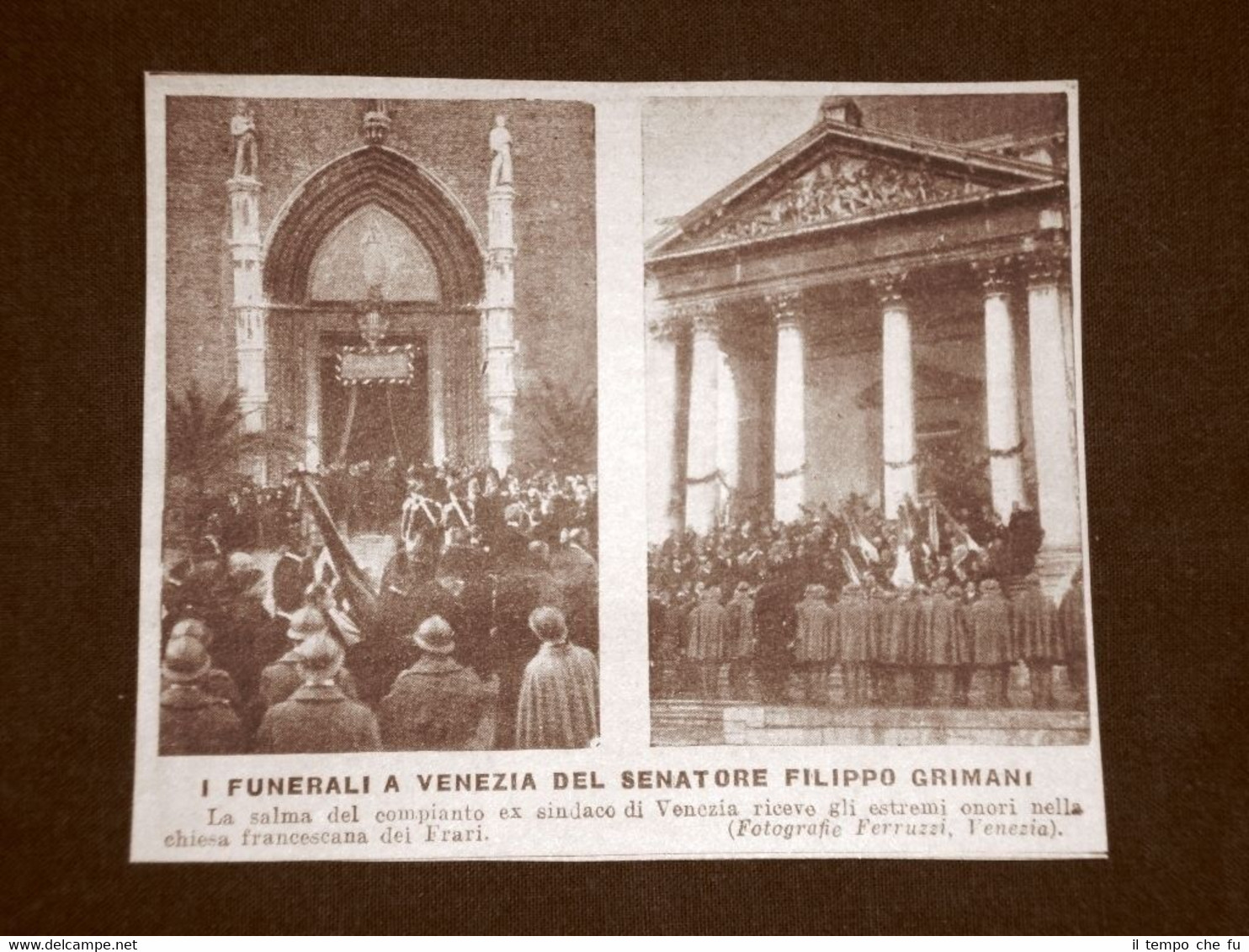 Venezia nel 1922 Funerale del Senatore Filippo Grimani nella Chiesa …