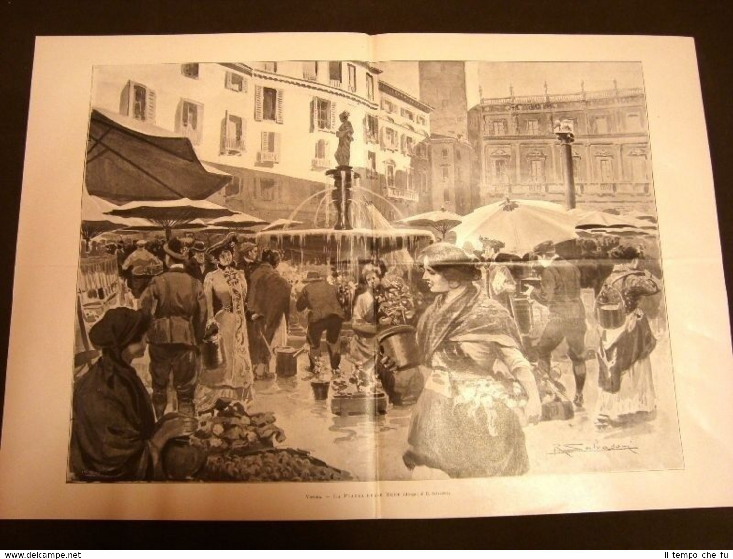 Verona nel 1902 Piazza delle Erbe