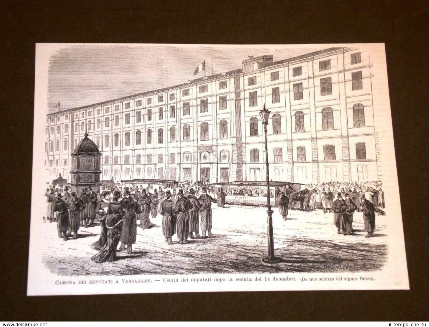 Versailles 14 dicembre 1877 Uscita dei Deputati dalla Camera Francia