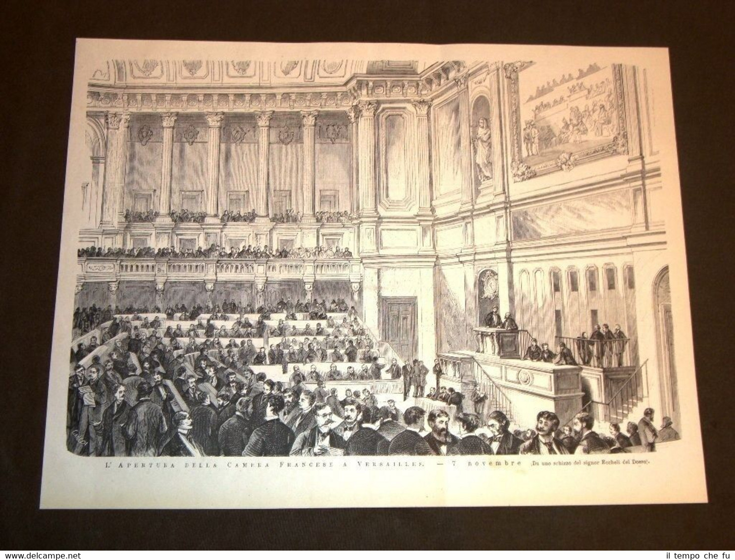 Versailles 7 novembre 1877 Apertura della Camera francese Francia