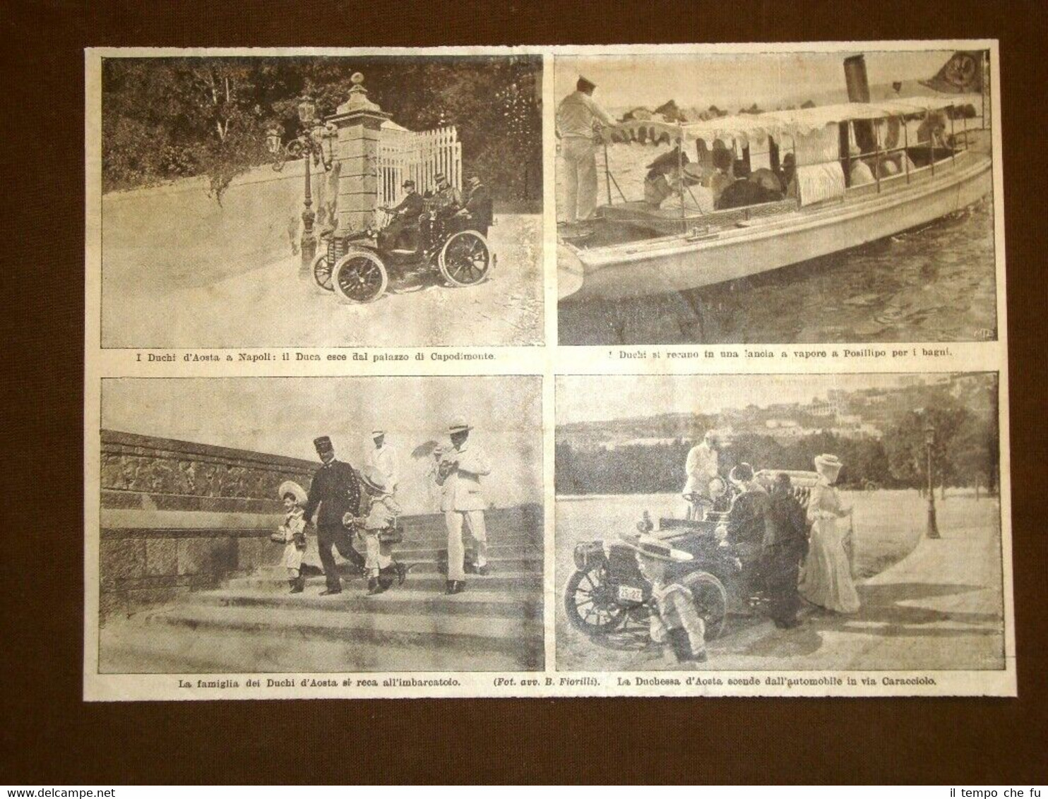 Viaggio dei Duchi d'Aosta in Campania nel 1905 A Capodimonte …