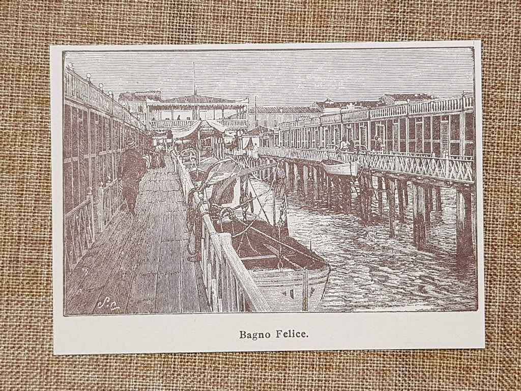 Viareggio nell'800 Bagno Felice Lucca Toscana