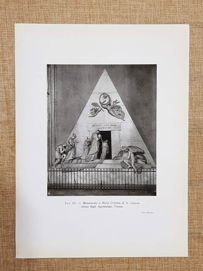 Vienna nel 1917 Monumento Maria Cristina Canova Chiesa degli Agostiniani …
