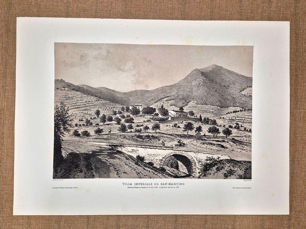 Villa Imperiale di San Martino Isola d’Elba Durand Ciceri XIX …