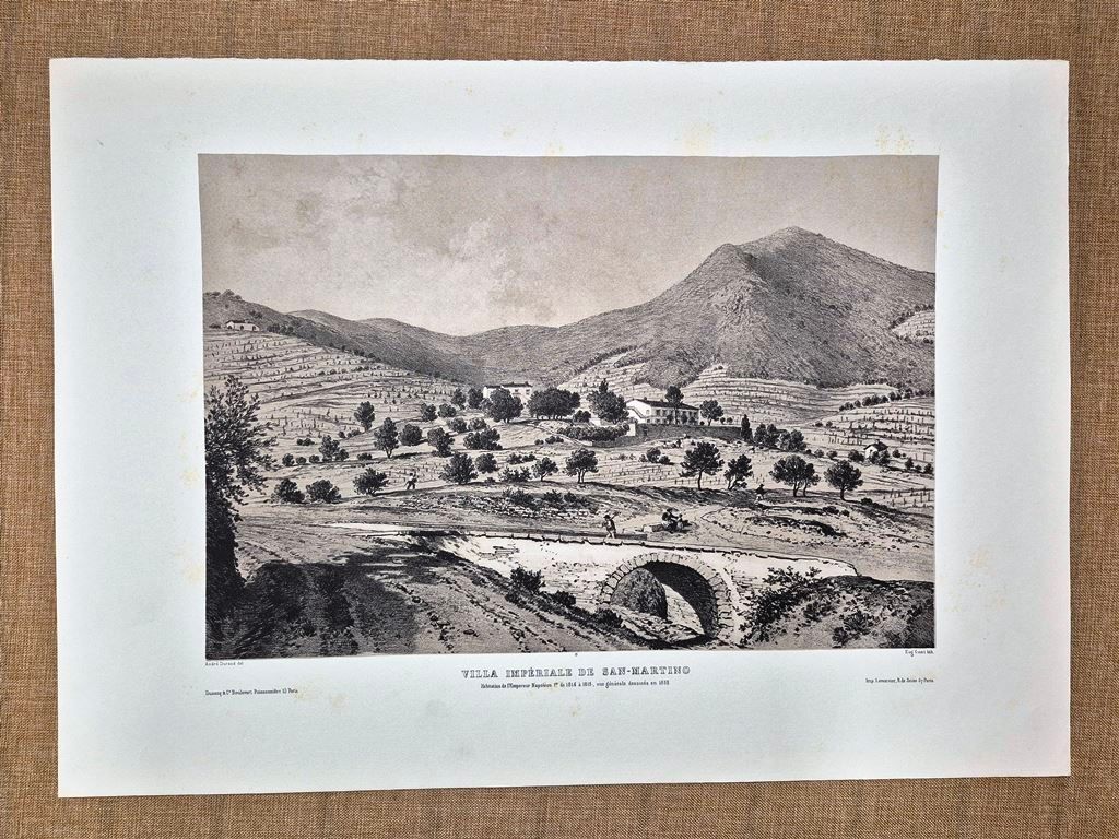 Villa Imperiale di San Martino Isola d’Elba Durand Ciceri XIX …