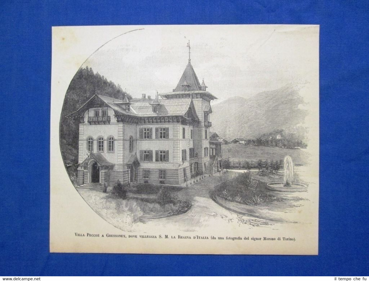 Villa Peccoz a Gressoney, dove villeggia la Regina d'Italia Margherita …